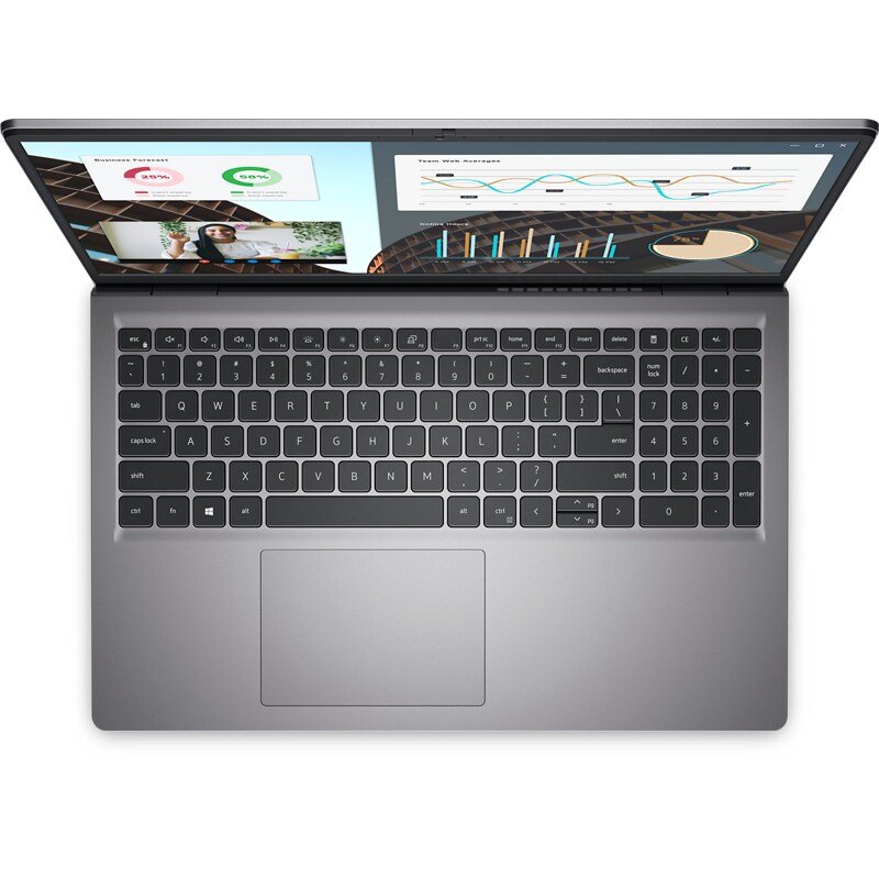 Dell Vostro 15 3530 - Gray - Side View - Tech Spot Dell Vostro 15 3530 Laptop - Gray Aluminum - Side View